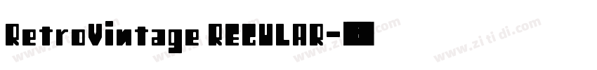 RetroVintage REGULAR字体转换